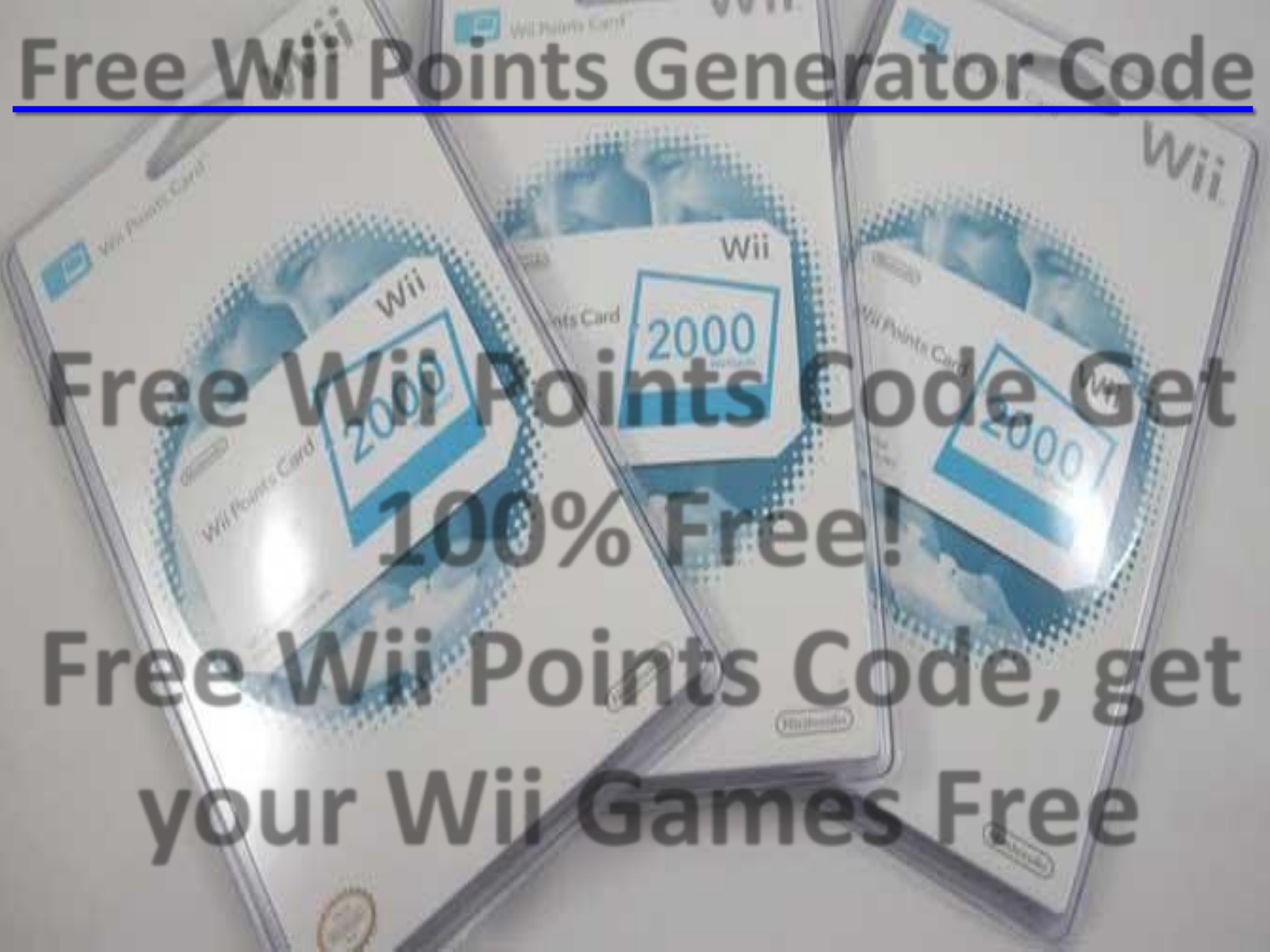 how to get free wii points for your wii